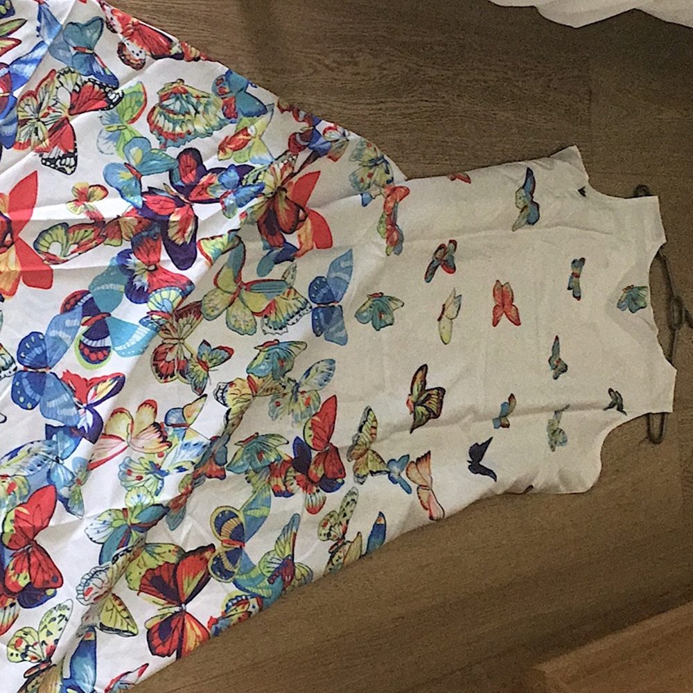 More photos of the butterfly woman’s dresss